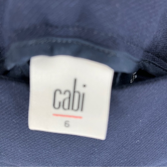 Cabi #5312 Navy Blue Trousers 9 to 5 Classic Pants Side Zipper Size 6 - Picture 6 of 7